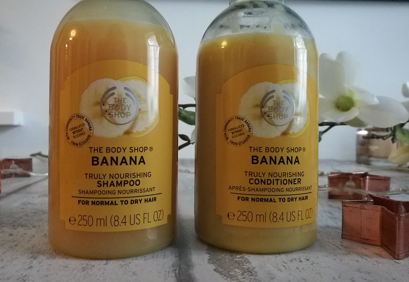 The body shop banana shampoo and conditioner