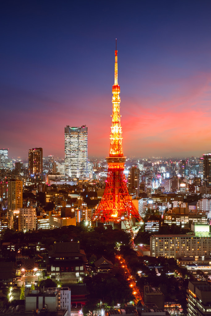 heartisbreaking: 	Tokyo city skyline at sunset, adult photos