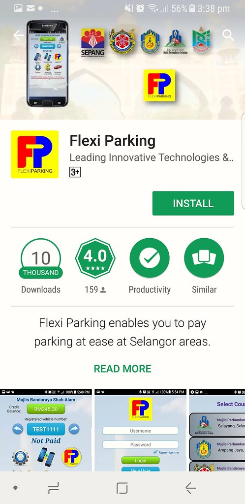 Flexi Parking App for MBSA (Shah Alam District)
