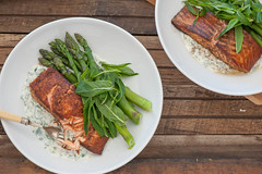 Indian Spiced Salmon with Minty Yoghurt--3