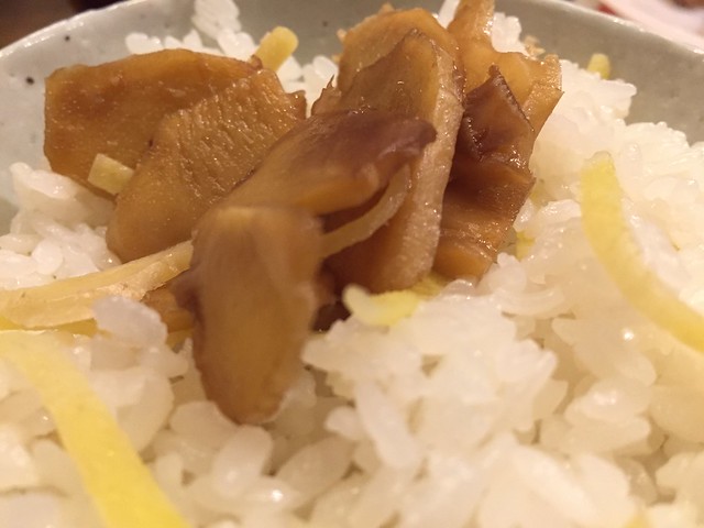 生姜醤油漬 on 生姜ご飯