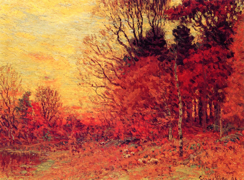New England Autumn Landscape by John Joseph Enneking, 1894