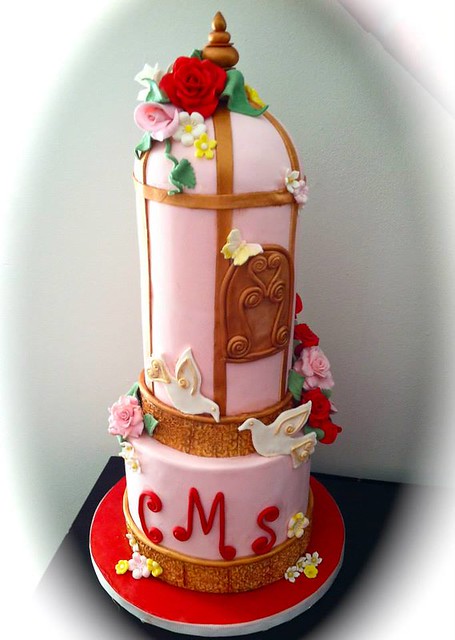 Bird Cage Wedding Cake from Wedding Cakes Galore by Sheila