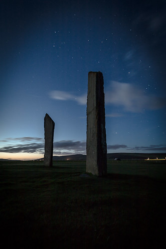 orkney neolithic standing stones stennes sunrise canon70d bluehour britain scotland sky cloud stars history capture canon