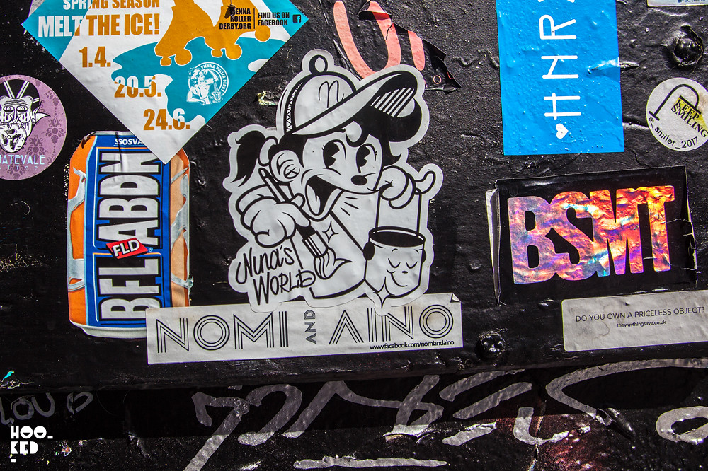 London street art stickers