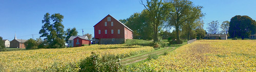westminster maryland carrolco farms fields barns crops fallcolor flyby iphone pano