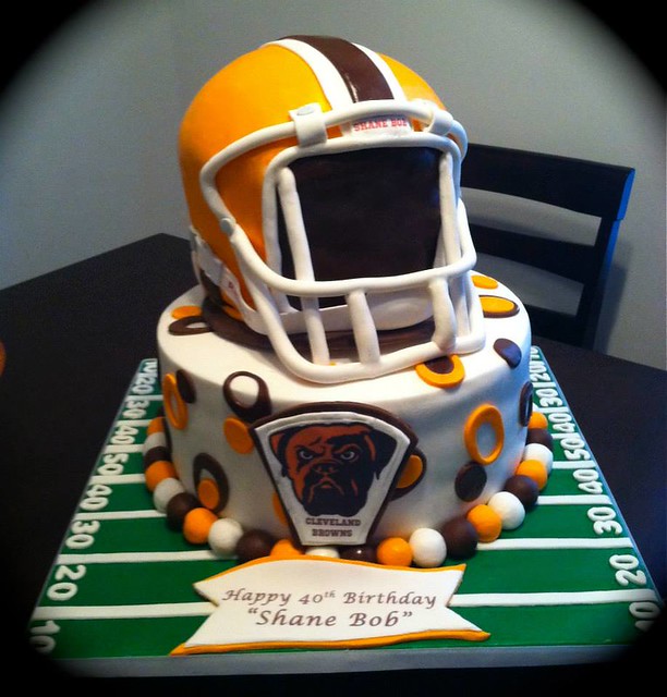 Cleveland Browns Cake from Cakes Galore by Sheila