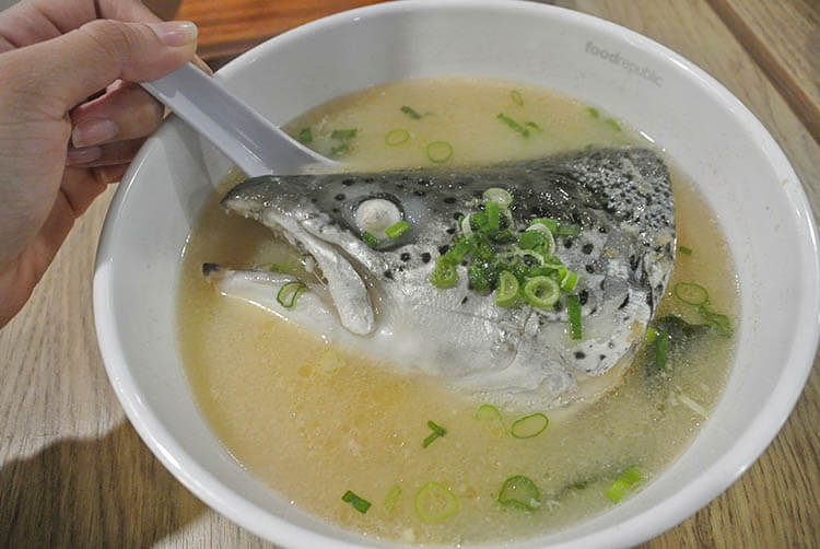 Salmon Head Miso soup