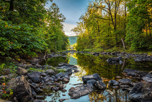 catskill newyork unitedstates us canon 5dsr 247028l availablelight bridges canonllenses colors llenses landscape leaves light water woods sky sun trees wideangle creek rocks reflection manfrotto hoyacpl hoyand8 gps geotag