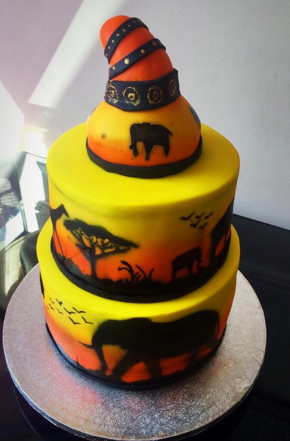 African Safari Cake by Kudzai Takundwa of Kue's Cakes