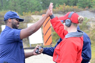 Coast Guard firearms instructor uses sharp eye, soft hand to train maritime law enforcers