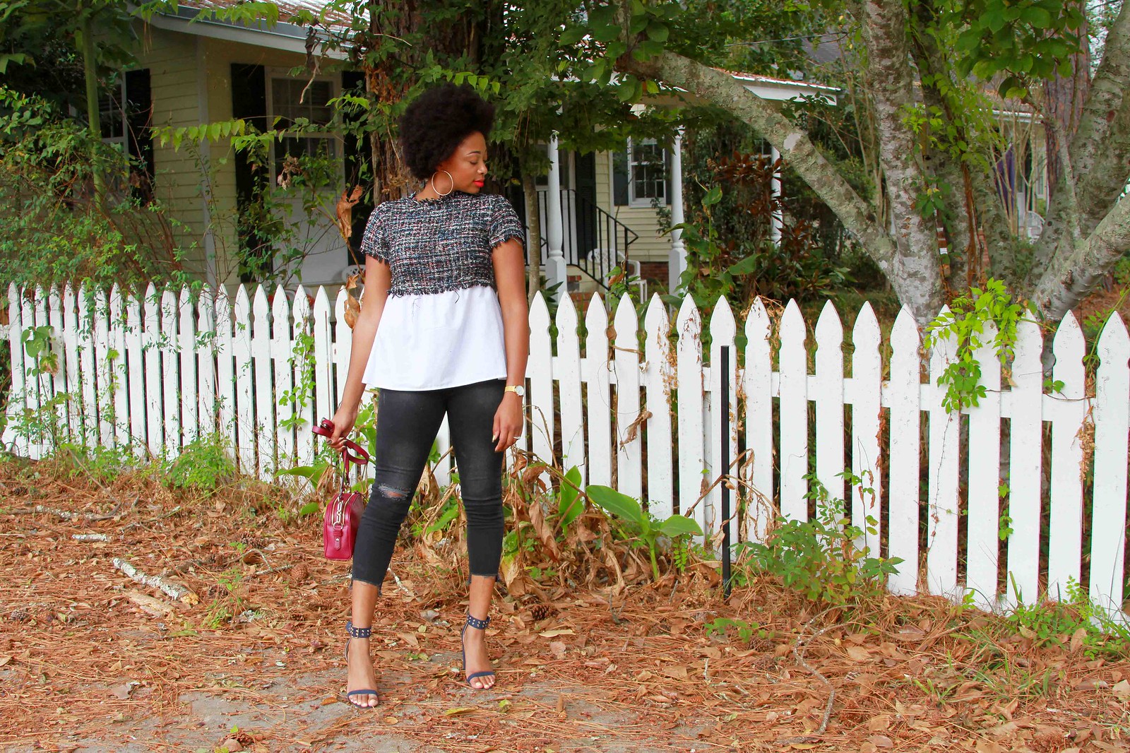 how to style step hem jeans