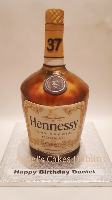 Bottle of Hennessy Cake by Michaela Xajacko