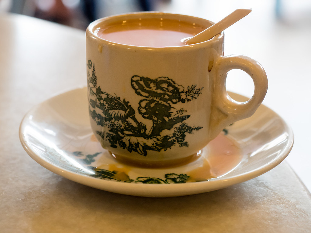My cup of milk tea at Kedai Kopi Nam Chau, Ipoh
