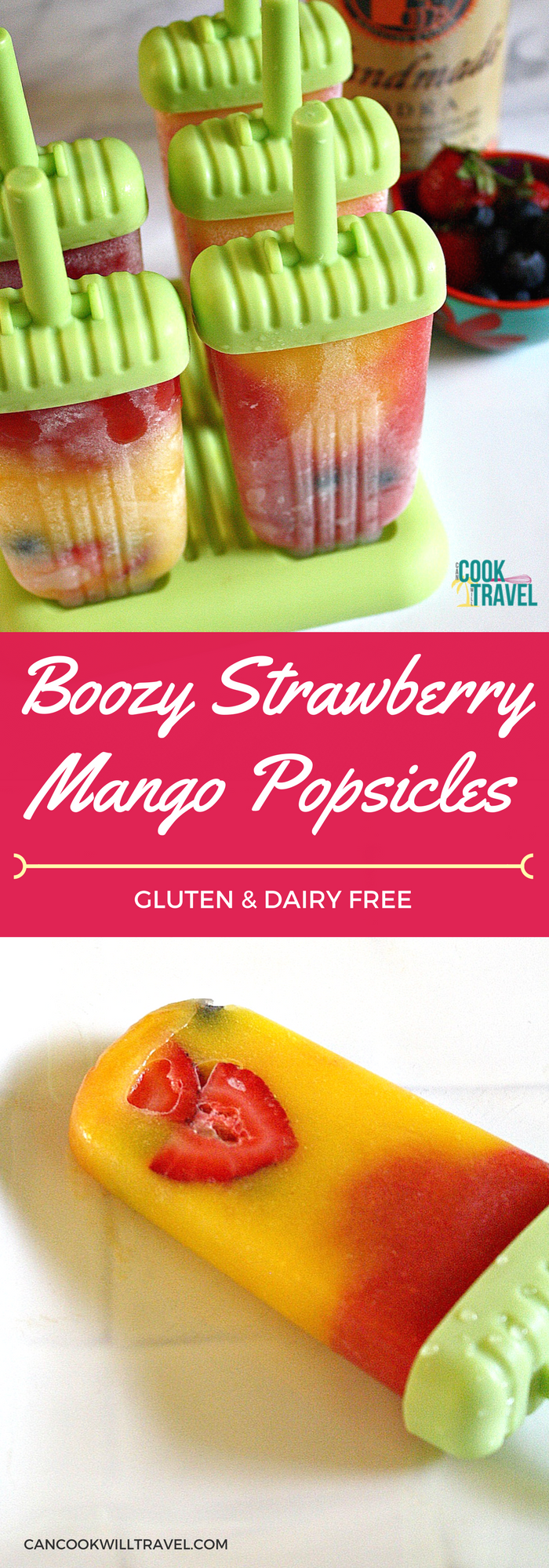 Boozy Strawberry Mango Popsicles_Collage1