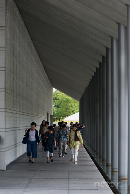 Main passage of Sagawa Art Museum (佐川美術館)
