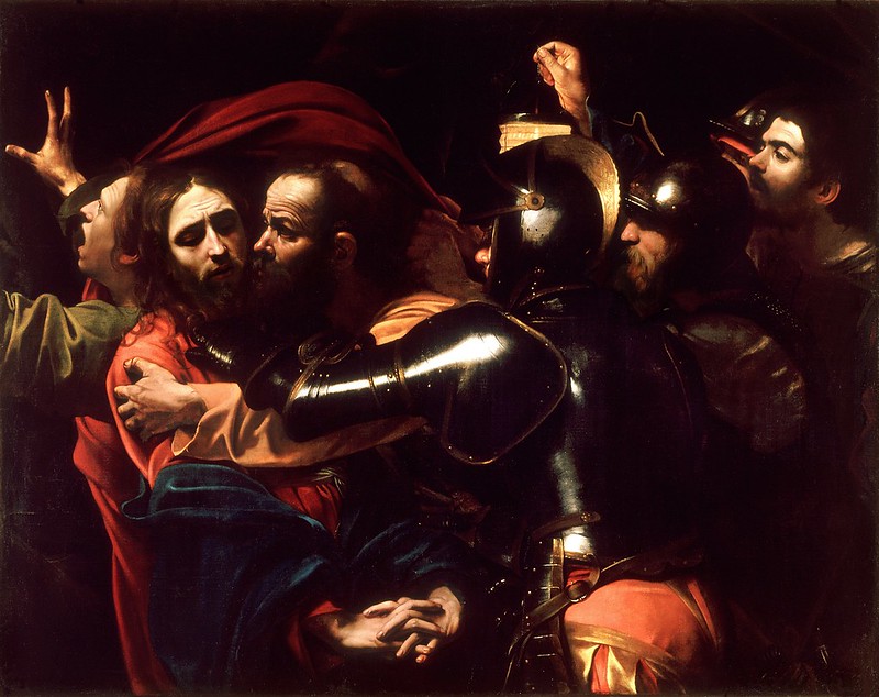 Caravaggio - The Taking of Christ (c.1602)