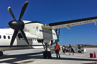 Santorini - Olympic Air plane