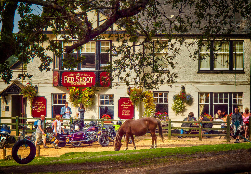The Red Shoot pub in the New Forest. Credit Anguskirk, flickr