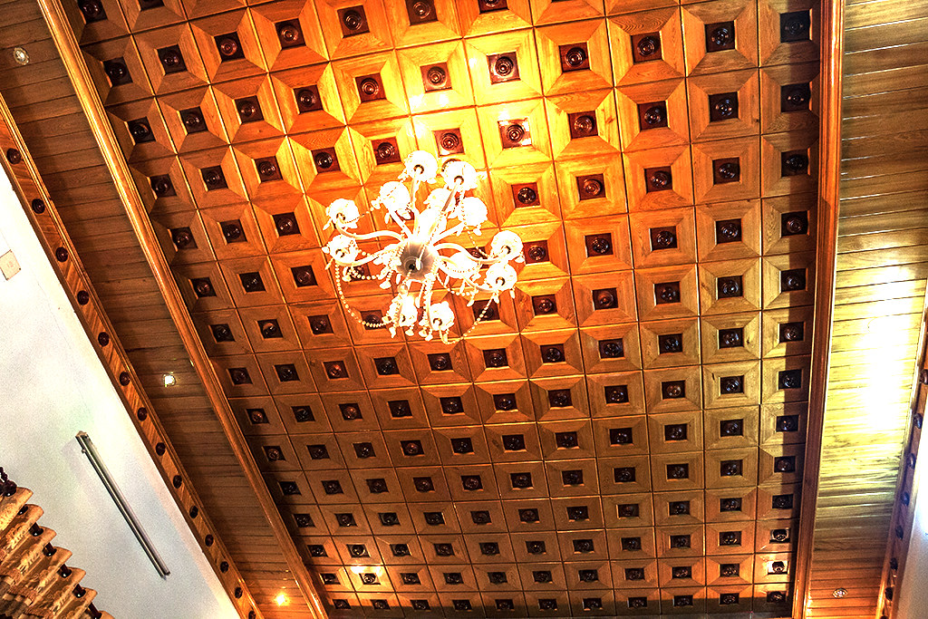 Wooden ceiling in private home--Ea Kly