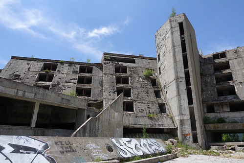 bosniaandherzegovina sarajevo 1984 olympics abandoned hotel derelict