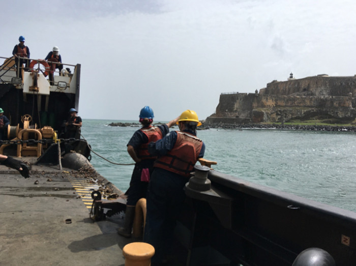 Coast Guard Cutter Elm restores buoys in San Juan after Hurricane Maria