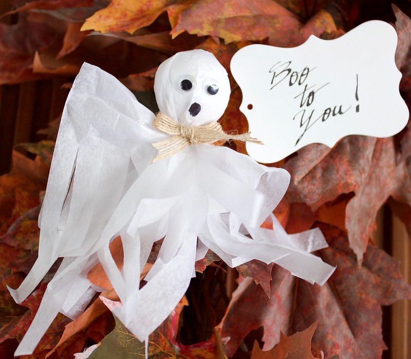 Boo to You Versatile Ghost Halloween Interior Craft