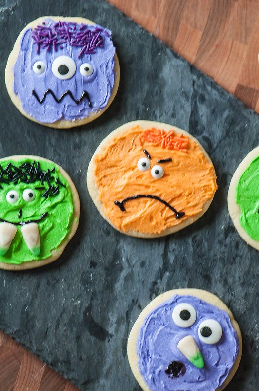 Halloween Monster Sugar Cookies 