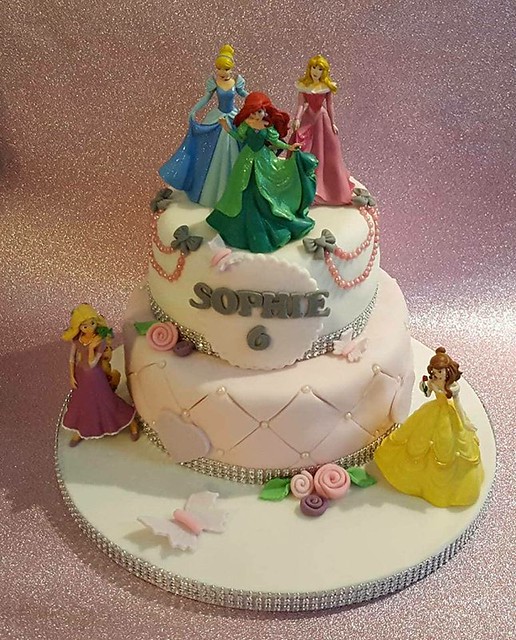 Disney Princess Cake by Sophie Elizabeth Perrie of Sophie's Sparkling Cakes