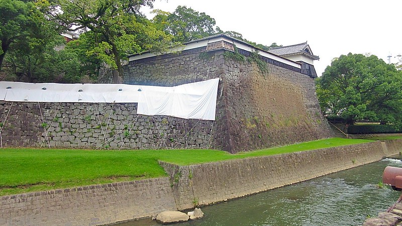 Earthquake damages Kumamoto Castle