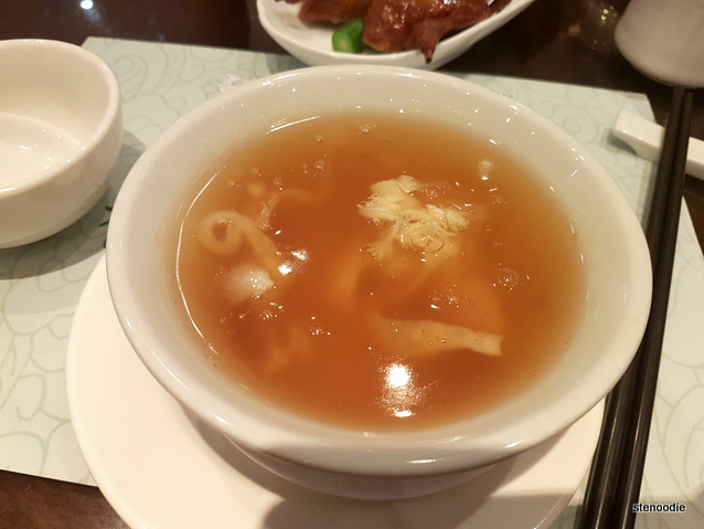 shark fin soup (紅燒蟹肉生翅)