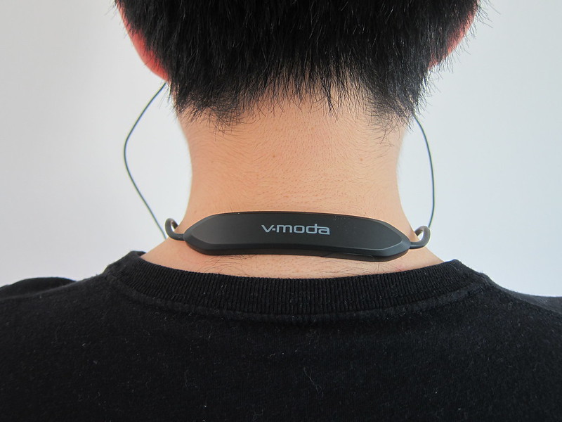 V-MODA Forza Metallo Wireless Earphones - Wearing - NeckBand