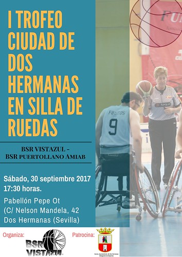 Cartel del I Trofeo Ciudad de Dos Hermanas de Baloncesto en Silla de Ruedas
