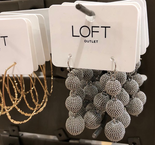  LOFT Outlet 3 Tier Metallic Wrapped Ball Drop Earrings (item no. 450159) - $19.99 and currently 40% off