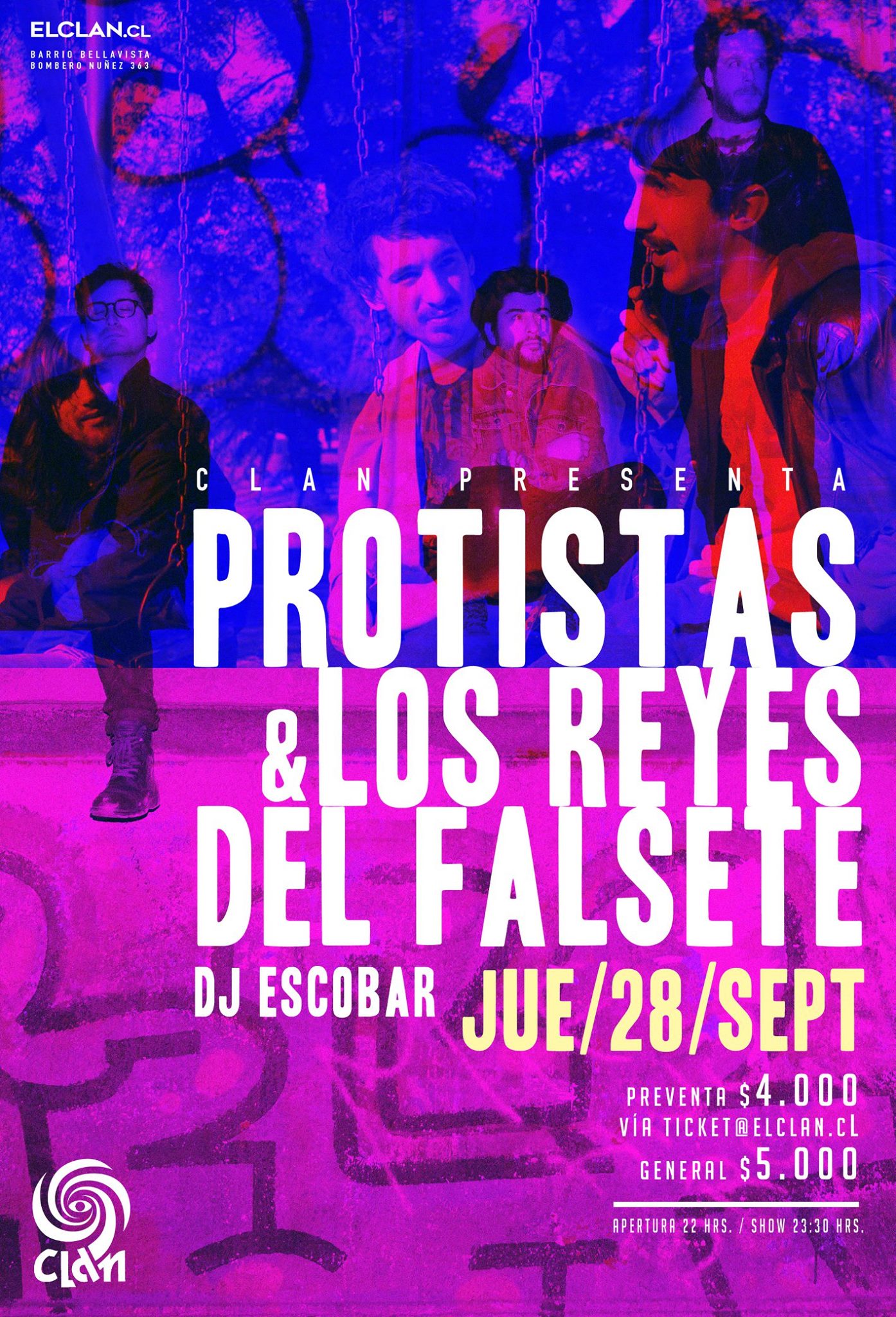 Protistas + Los Reyes del Falsete afiche baja