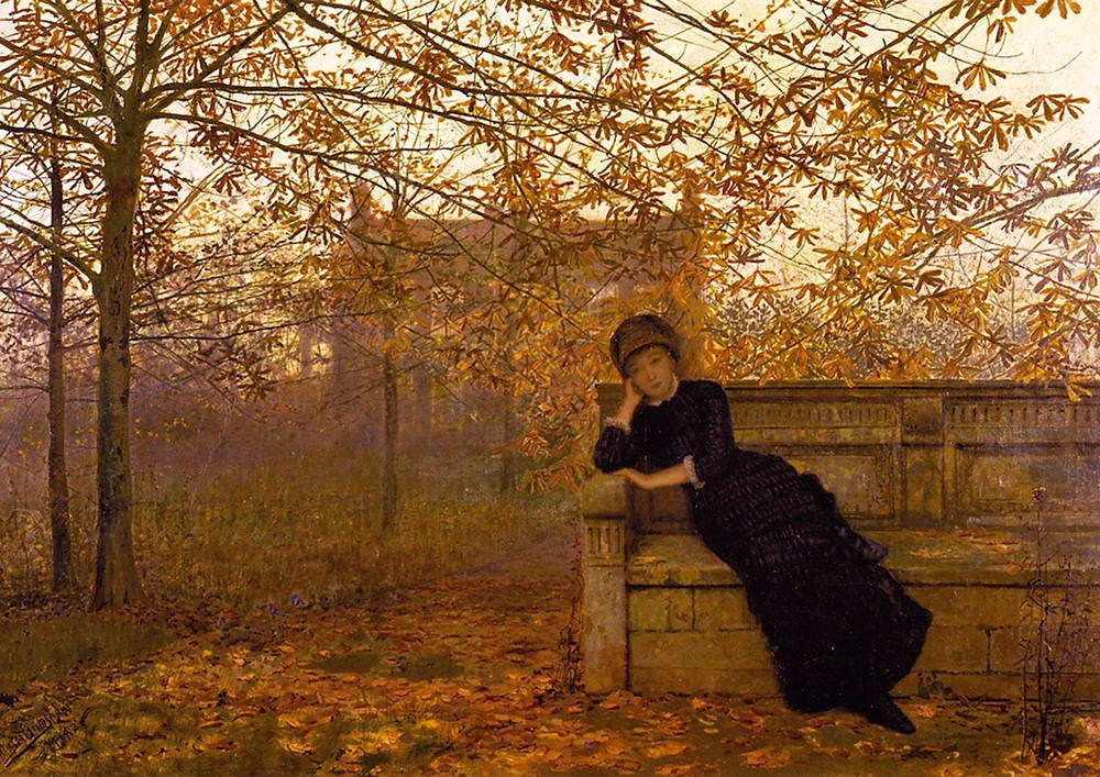 Autumn Regrets by John Atkinson Grimshaw, 1882