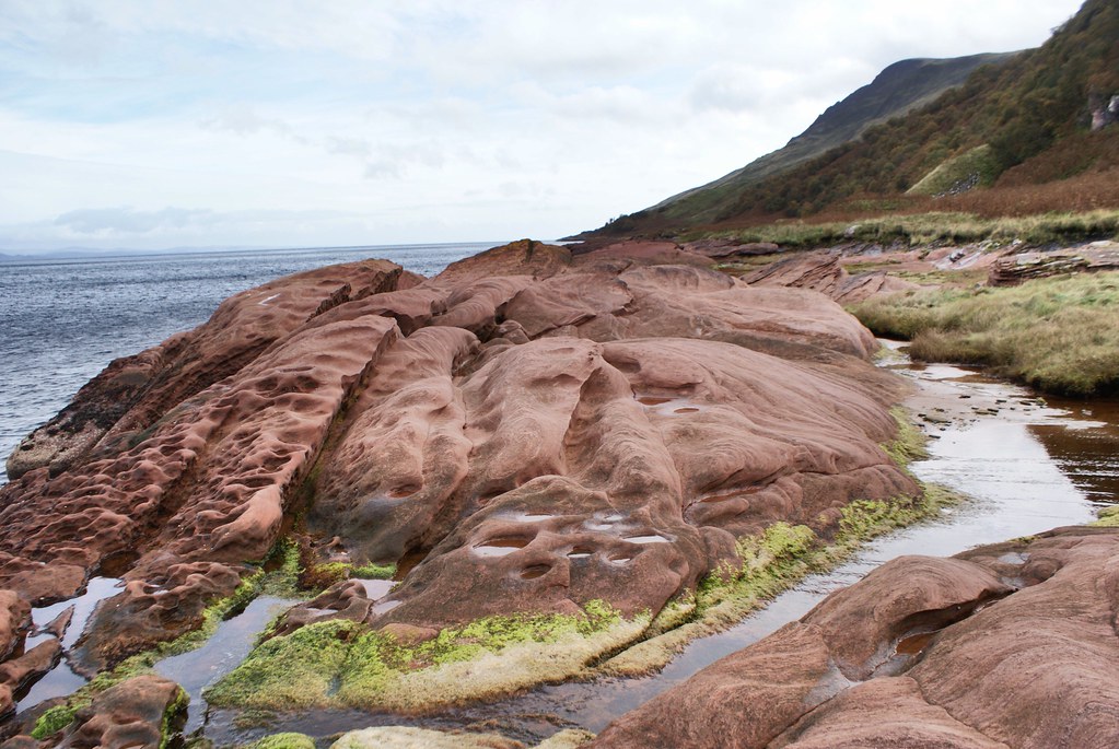 Formation rocheuse de l'île d'Arran.