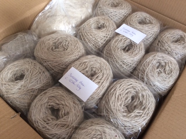 Boreray shearling yarn made in the UK