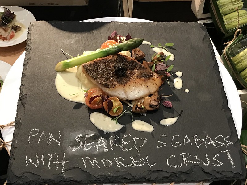 Pan-seared Locally-farmed Seabass with Morel Crust by Mercure Bugis Singapore