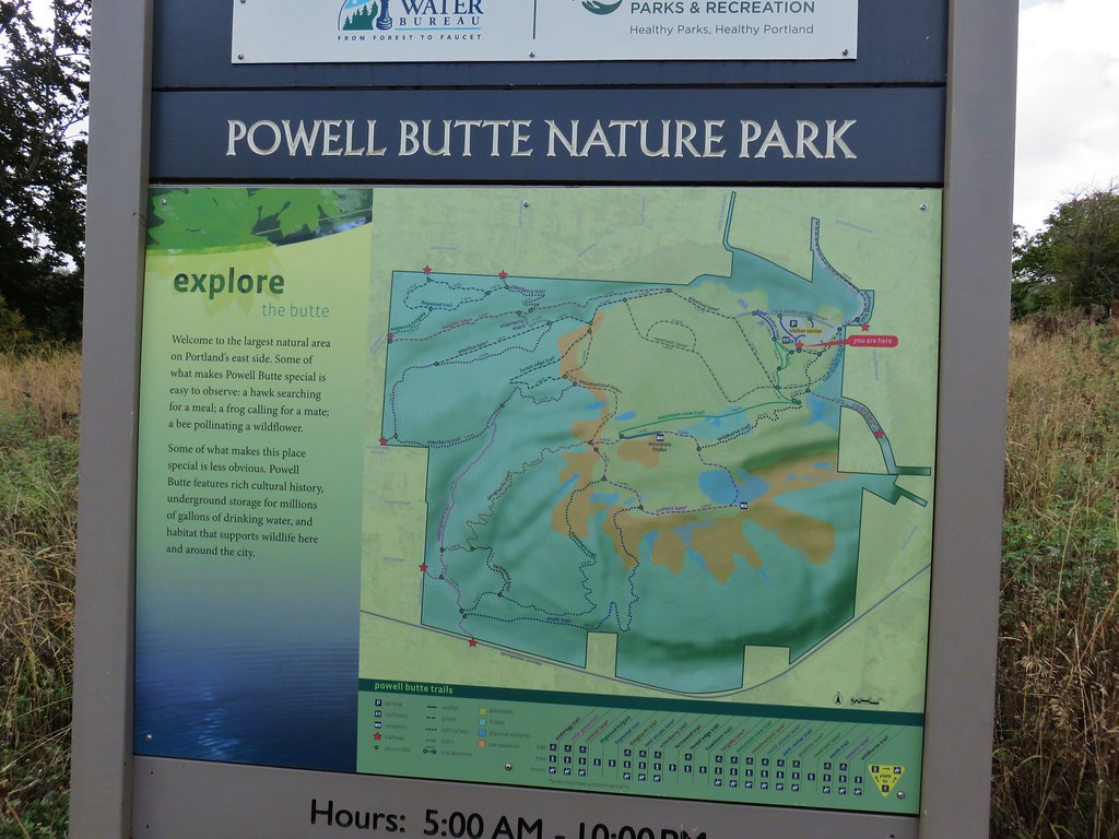 Powell Butte Nature Park map