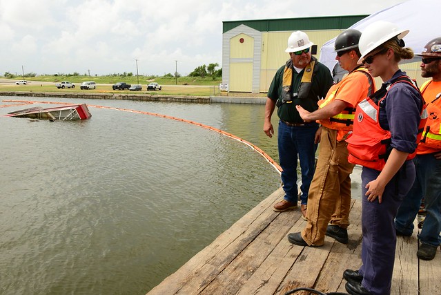Coast Guard and Local Agencies Remove Damaged Vessels from Harvey