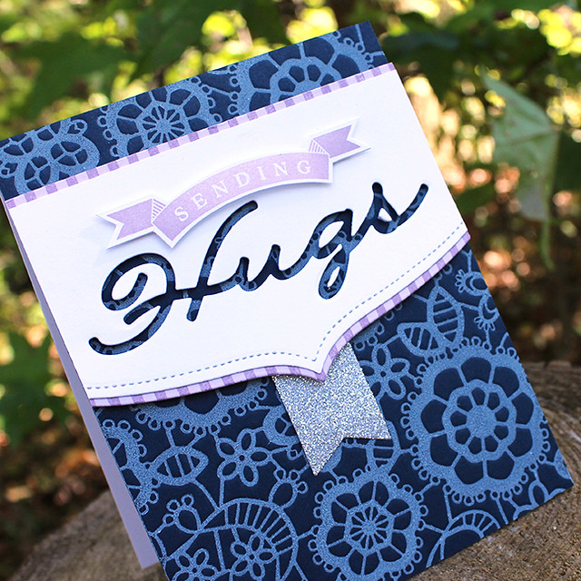Lace Sending Hugs Card 2