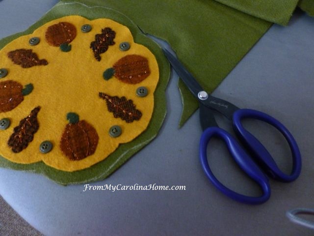 Wool Applique for Autumn Jubilee at From My Carolina Home