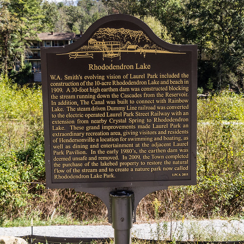 Rhododendron Lake historical marker - 2