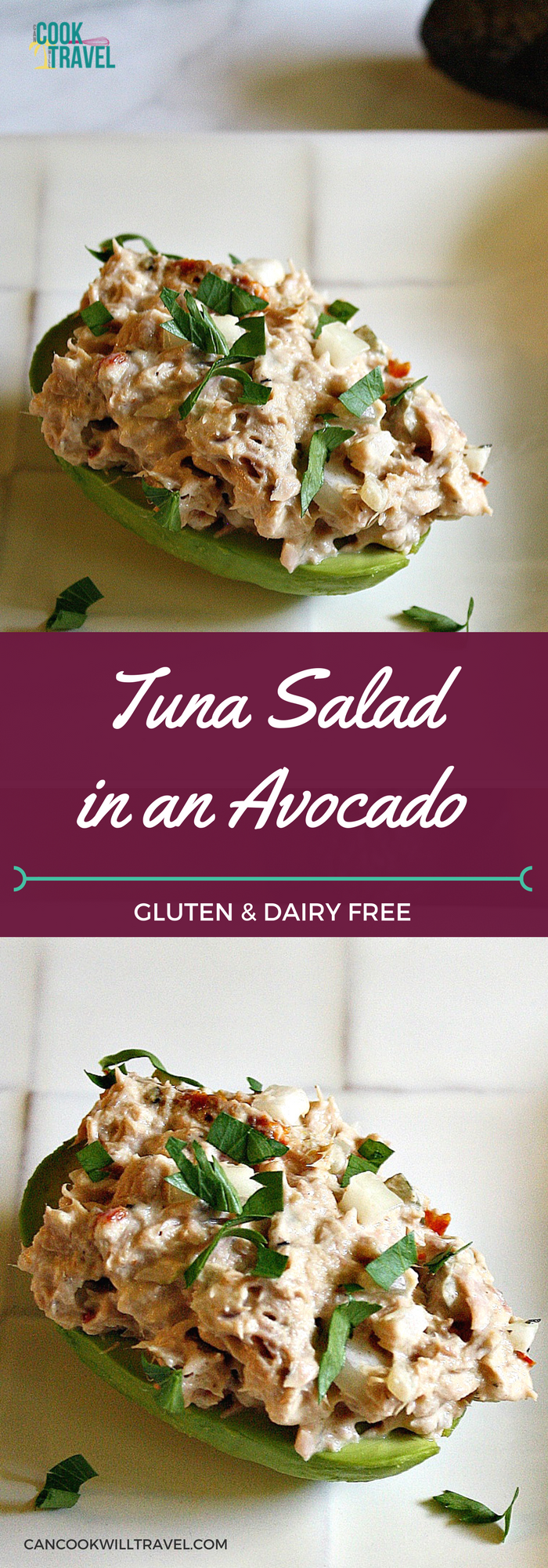 Tuna Salad in Avocado_Collage1