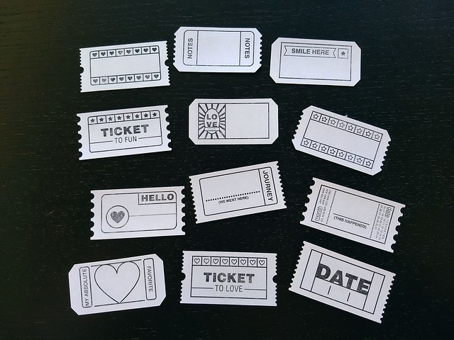 print & cut modern tickets