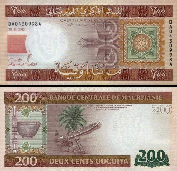 200 Ouguiya Mauritánia 2013, P17