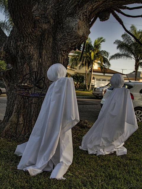 Halloween decoration ghosts