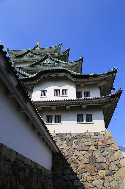 名古屋城を見上げる