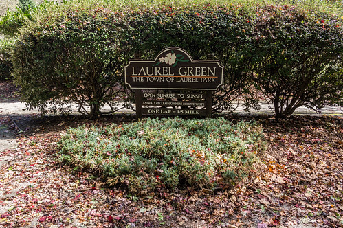 Laurel Green Park sign